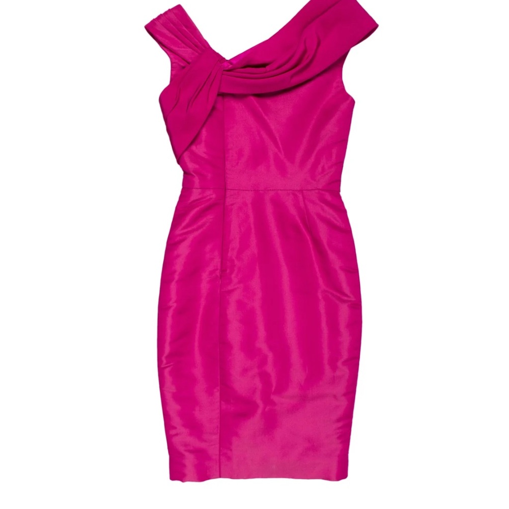 Oscar de la Renta Silk Midi Dress - Picture 2 of 2